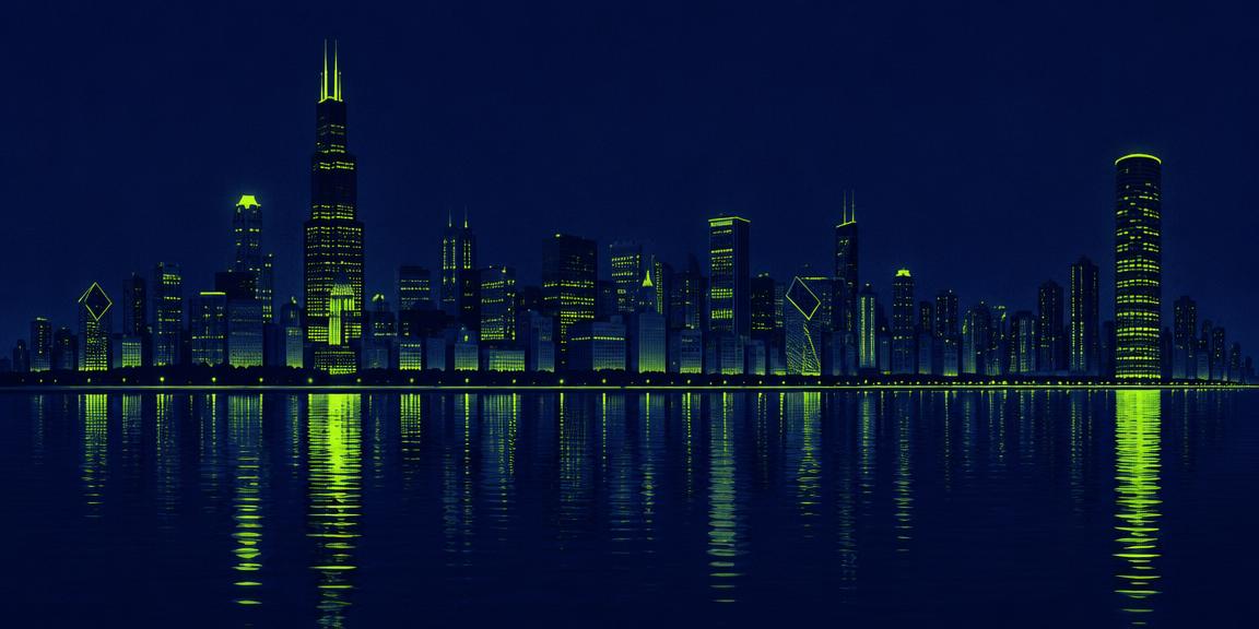 Chicago skyline illustration