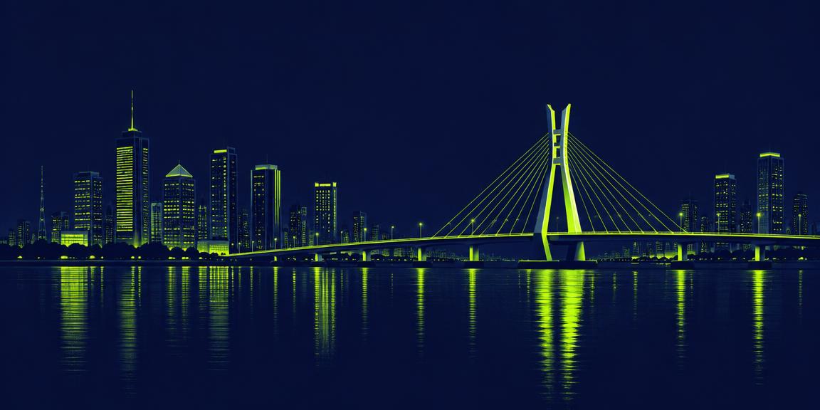 Lagos skyline illustration
